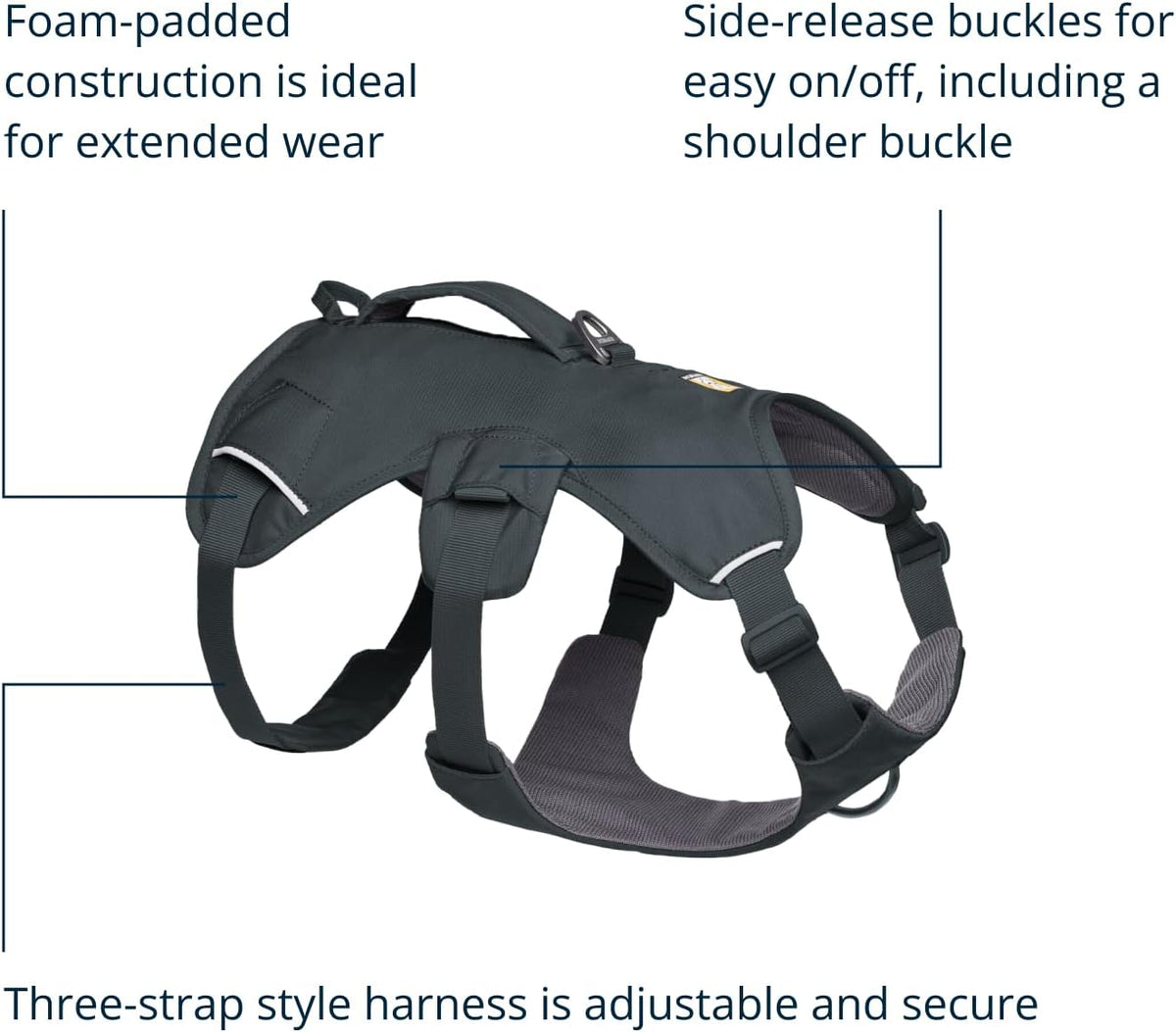 Ruffwear Web Master Multi-Use Dog Harness, Basalt Gray